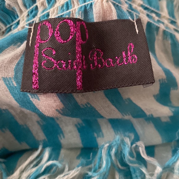 Pop Saint Barth Ikat Print Sheer Strapless Romperππ€π - Picture 4 of 10
